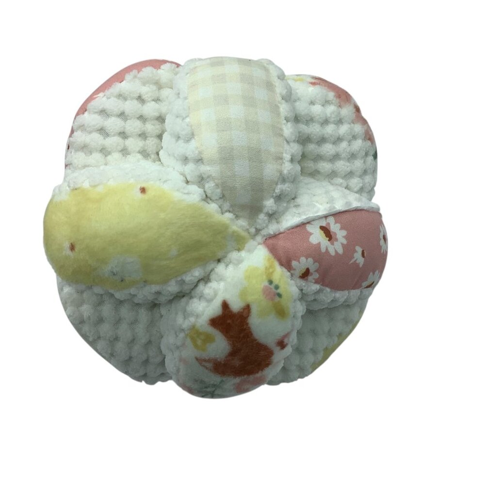 Gerber Modern Moments Multi-Color Soft Sensory Baby Ball Floral‎ Toy 5”